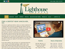 Tablet Screenshot of lighthousedental.net